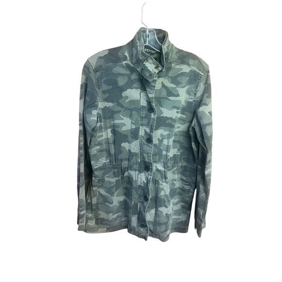 Lucky Brand Jackets & Blazers - Lucky Brand hooded utility jacket Green Camo  Sz S NWT
